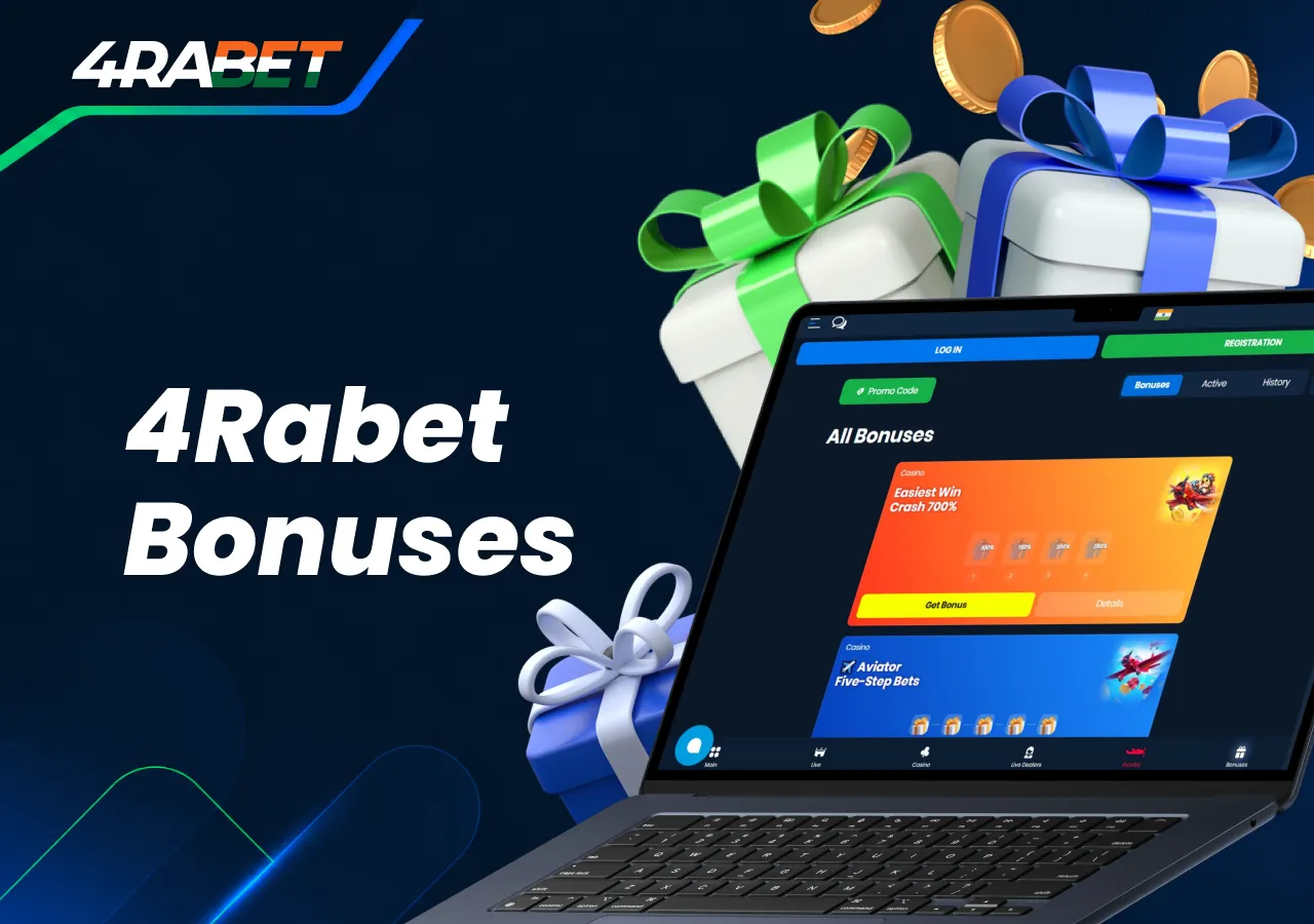 4rabet offers bonuses and promotions for new and regular players.